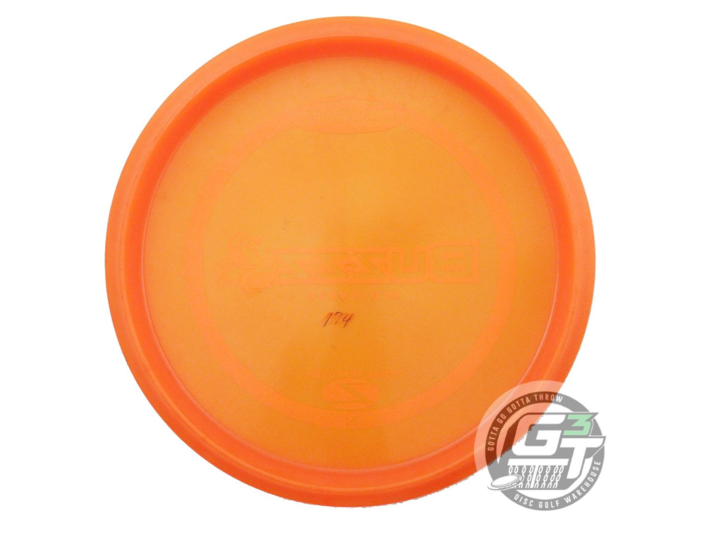 USED Discraft Z Buzzz 174g Orange White Stamp PFN Midrange Golf Disc