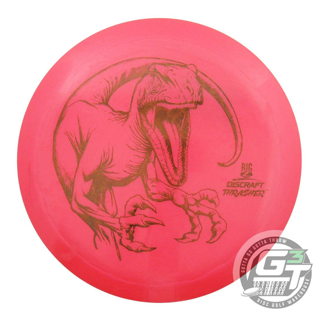 USED Discraft Big Z Thrasher 173g Pink Brown Foil Distance Driver Golf Disc