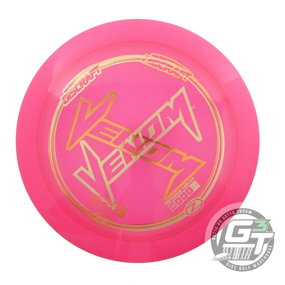 USED Discraft X-OUT Z Venom 172g Pink Distance Driver Golf Disc