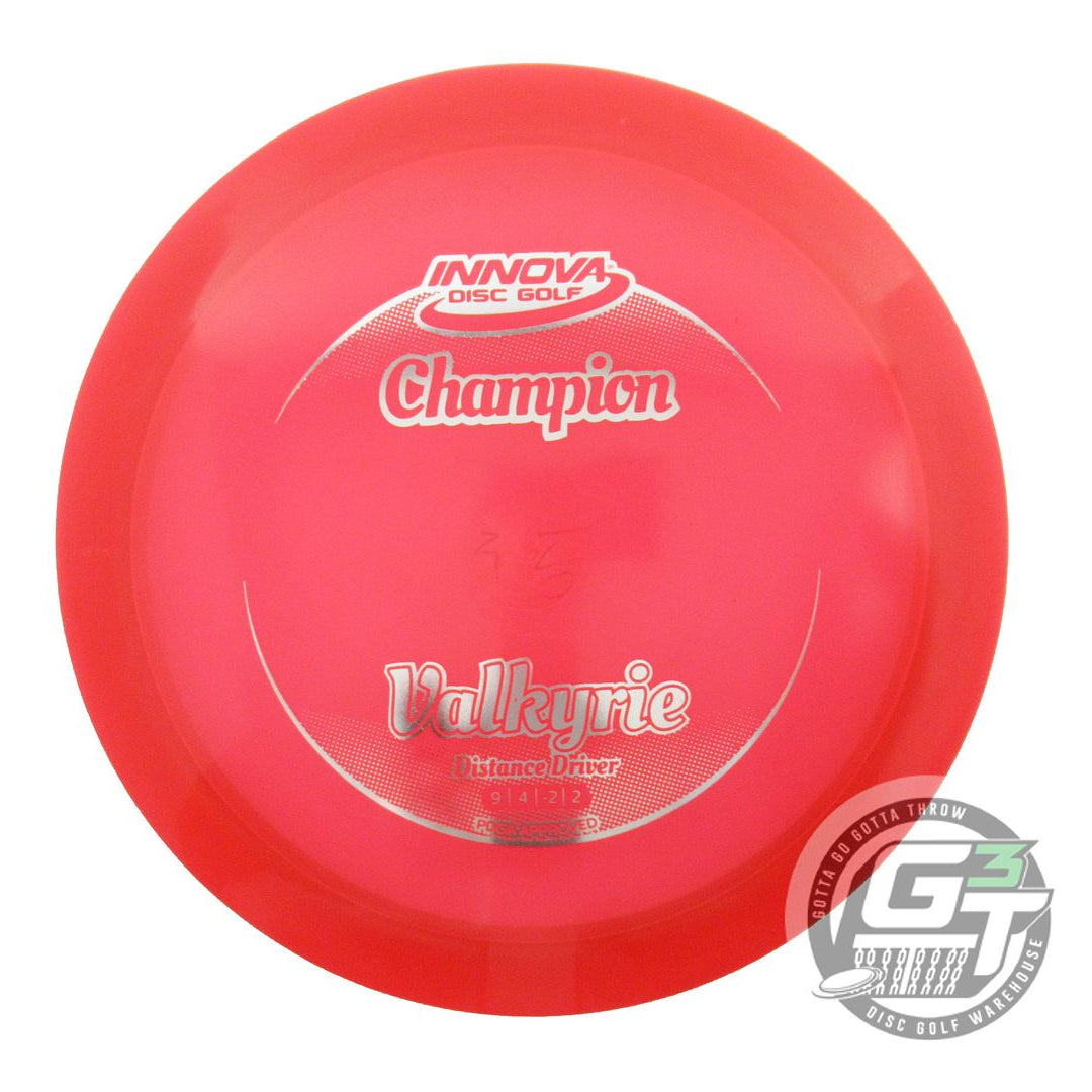 USED Innova Champion Valkyrie 170g Red Silver Foil Distance Driver Golf Disc