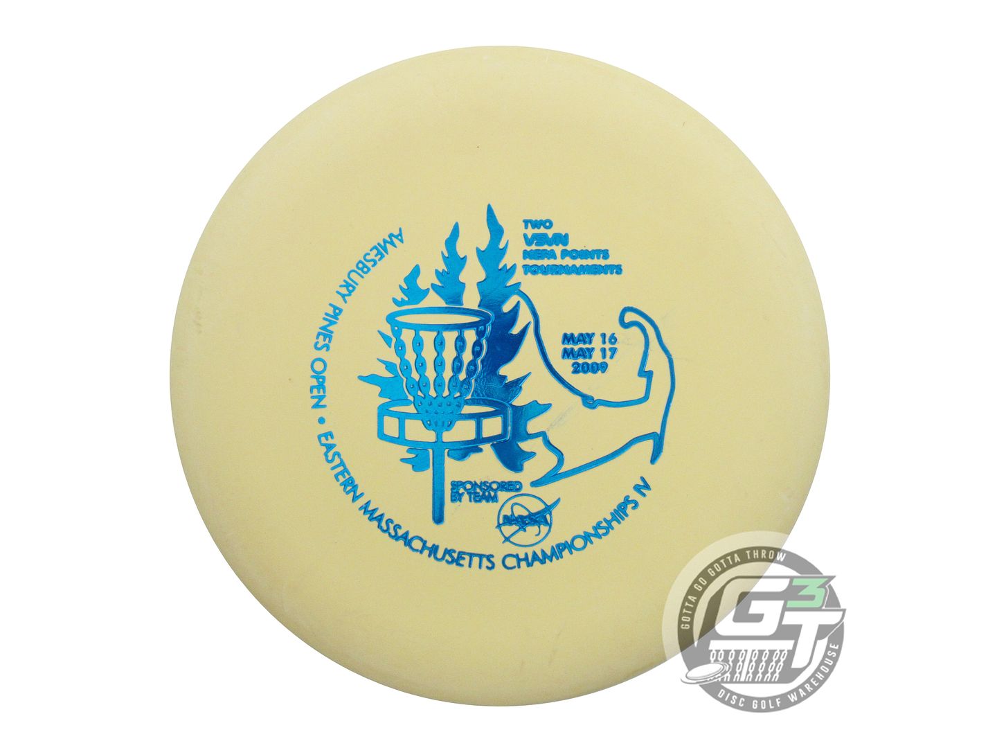 USED Discraft Pro D Soft Magnet 175g Yellow Blue Foil Putter Golf Disc