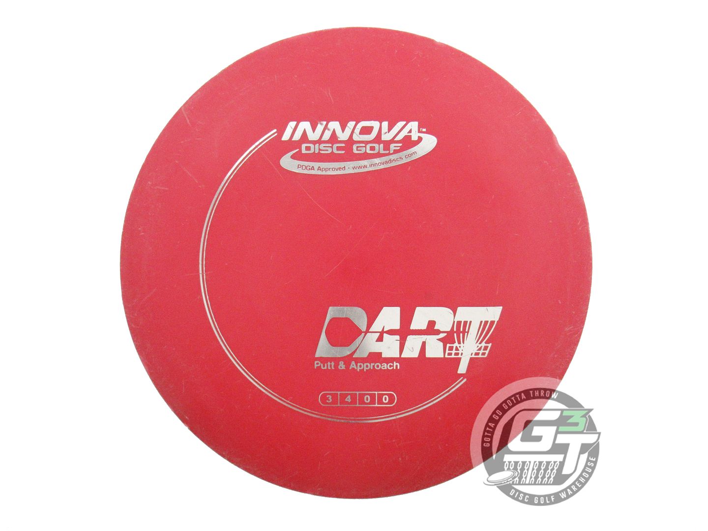 USED Innova DX Dart 171g Red Silver Foil Putter Golf Disc