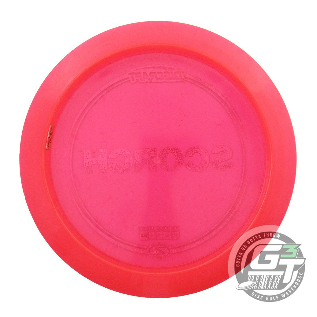USED Discraft Z Scorch 174g Red Rainbow Star Foil Distance Driver Golf Disc