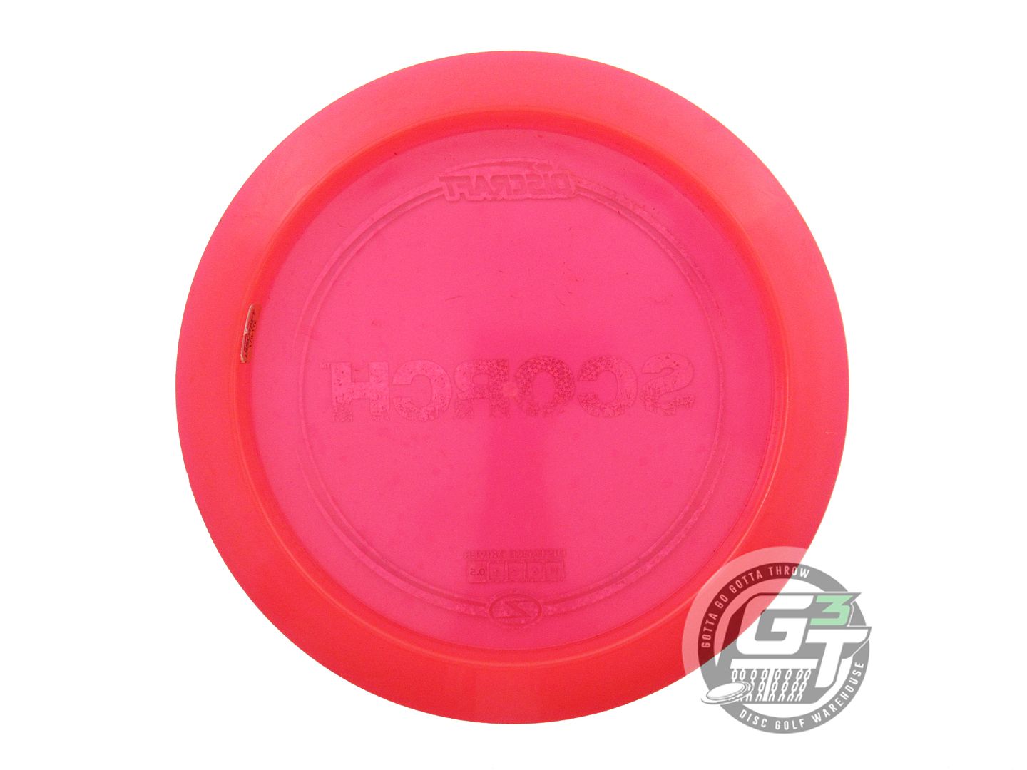 USED Discraft Z Scorch 174g Red Rainbow Star Foil Distance Driver Golf Disc