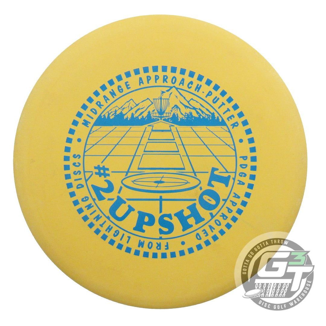 USED Lightning SureGrip #2 Upshot 173g Yellow Blue Stamp Putter Golf Disc