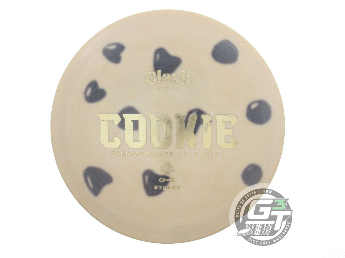 USED Clash Discs Steady Cookie 176g Tan Gold Foil Fairway Driver Golf Disc