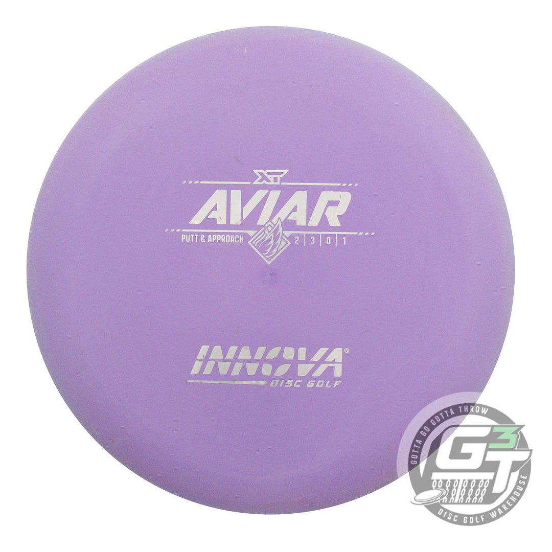 USED Innova XT Aviar 175g Purple Silver Stamp Putter Golf Disc