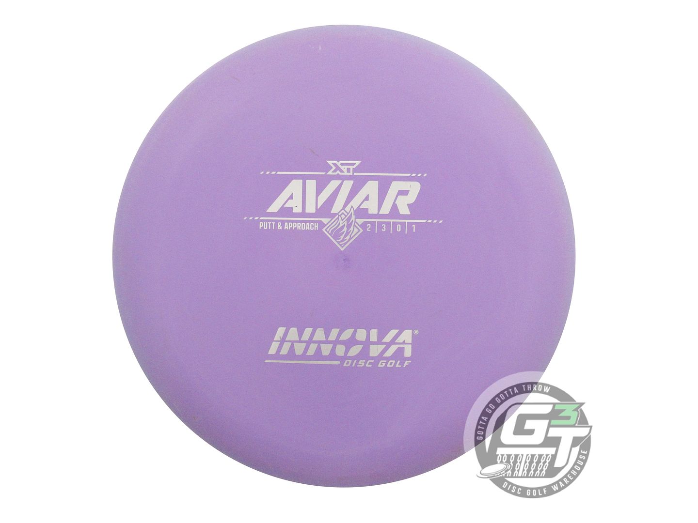 USED Innova XT Aviar 175g Purple Silver Stamp Putter Golf Disc