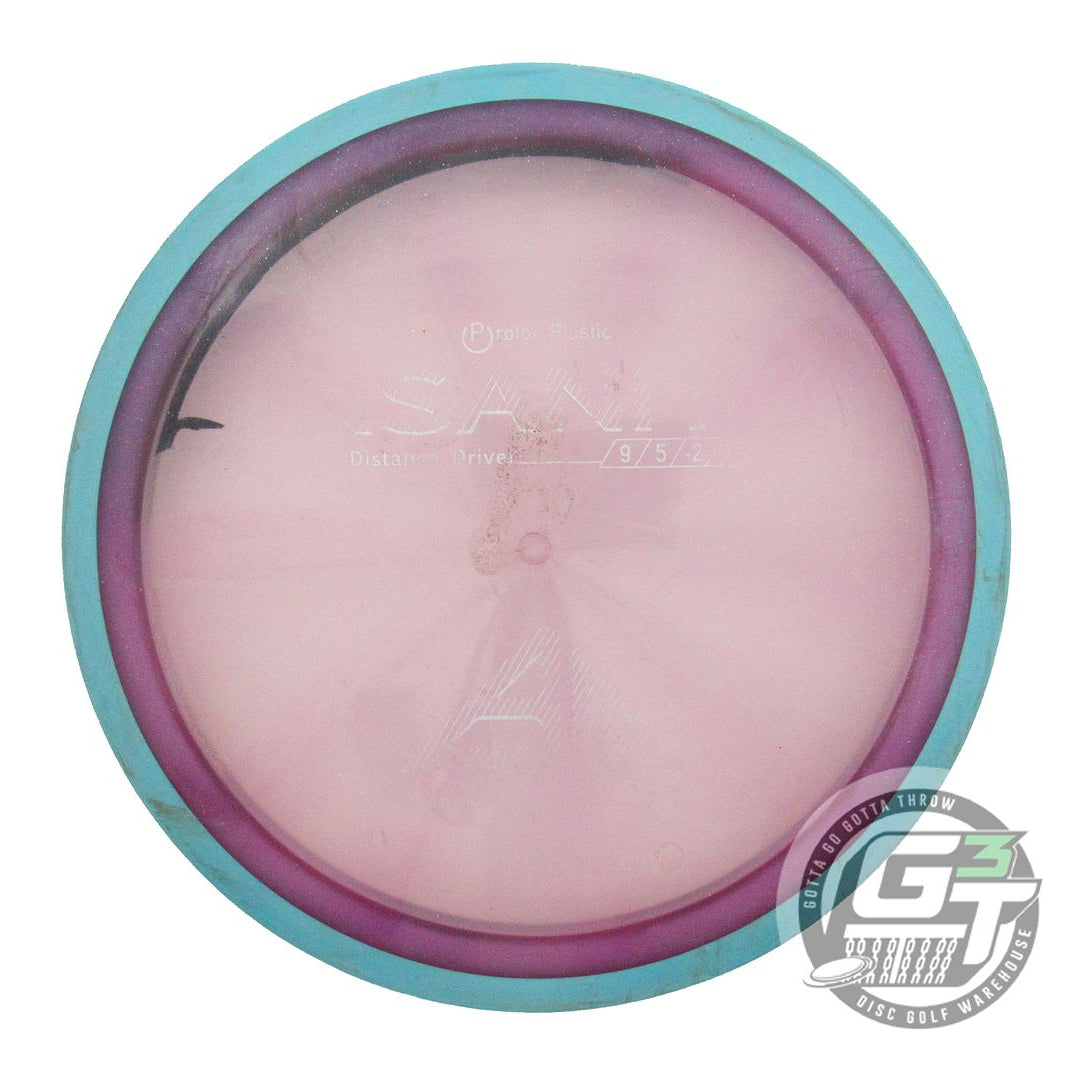 USED Axiom Discs Proton Insanity 174g Purple Teal Rim Distance Driver Golf Disc