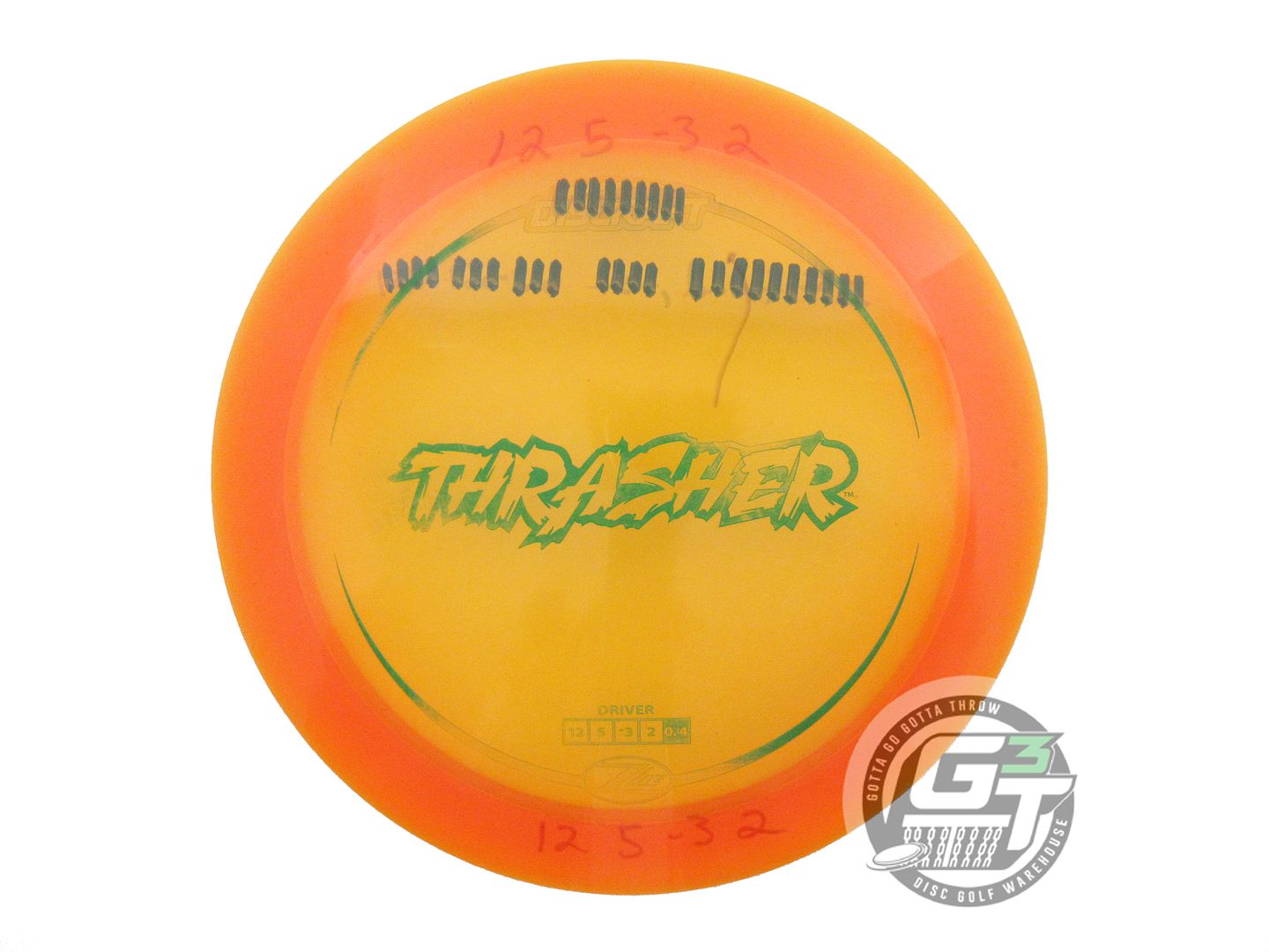 USED Discraft Z Lite Thrasher 159g Orange Green Stamp Distance Driver Golf Disc