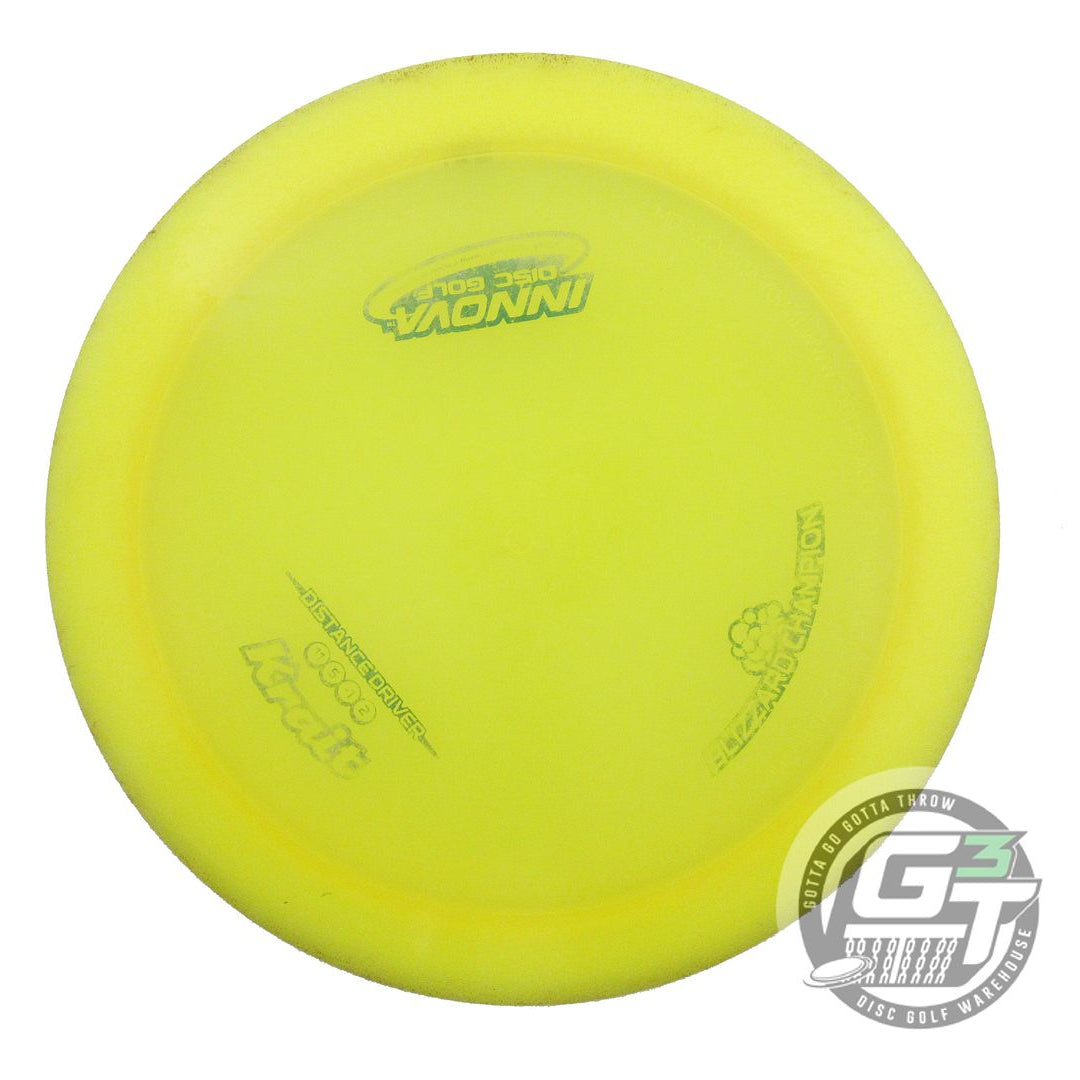 USED Innova Blizzard Krait 136g Yellow Green Foil Distance Driver Golf Disc