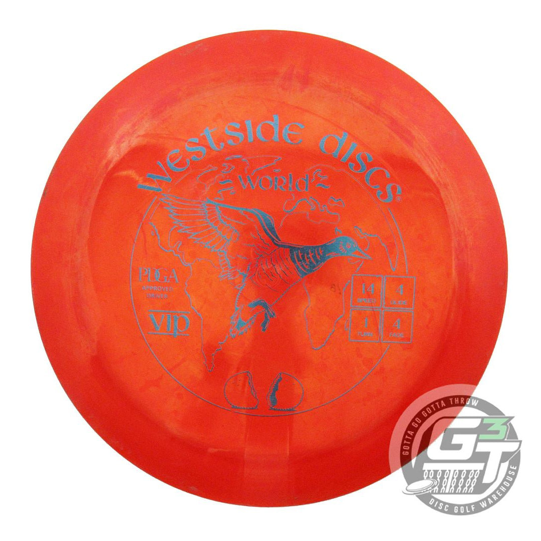 USED Westside Discs VIP World 173g Red Blue Foil Distance Driver Golf Disc