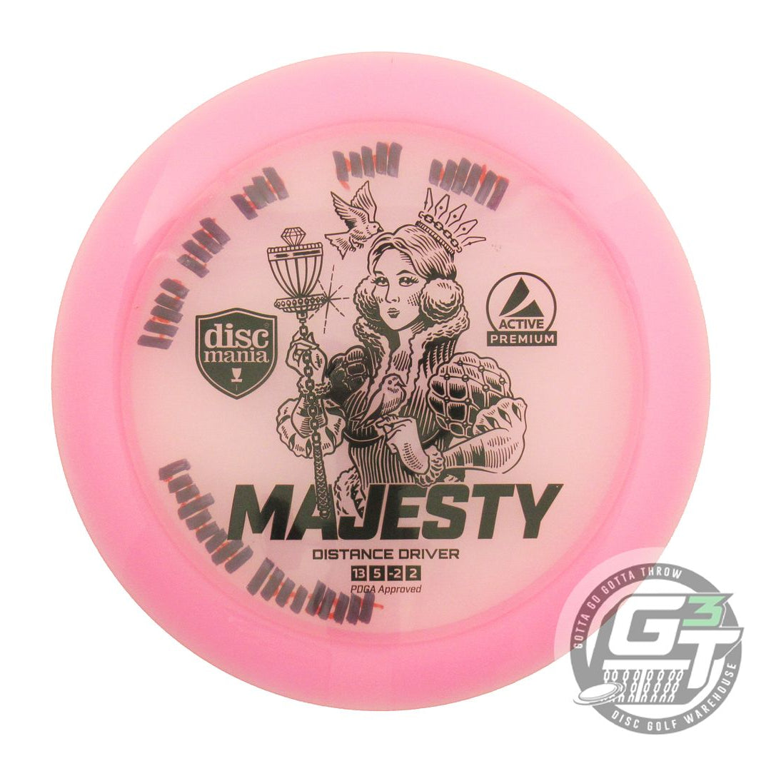 USED DiscMania Active Premium Majesty 175g Pink Black Stamp Driver Golf Disc