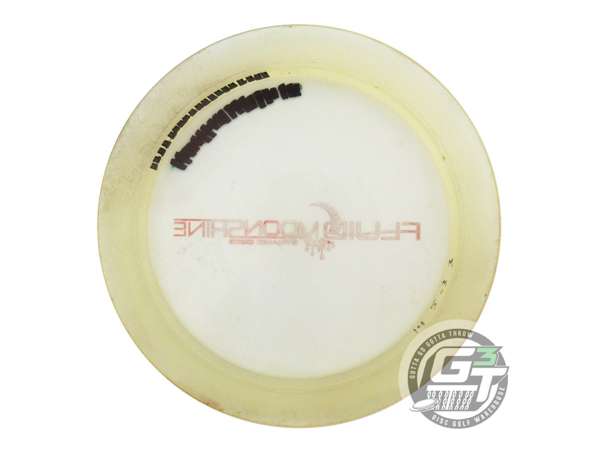 USED Dynamic Discs Moonshine Fluid Freedom 173g Red Glitter Foil Driver Disc