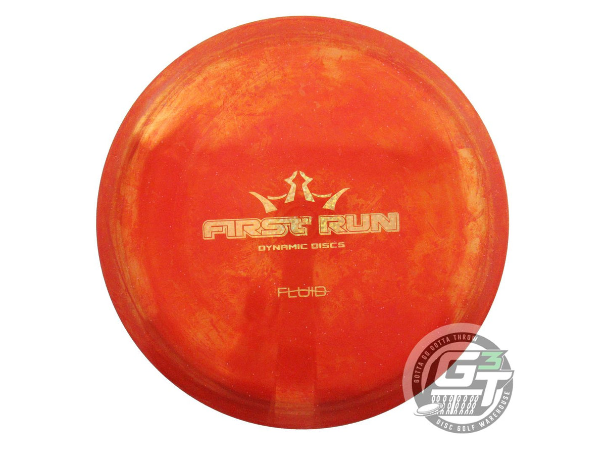 USED Dynamic Discs FIRST RUN Fluid Truth 170g Red Gold Glitter Midrange Disc