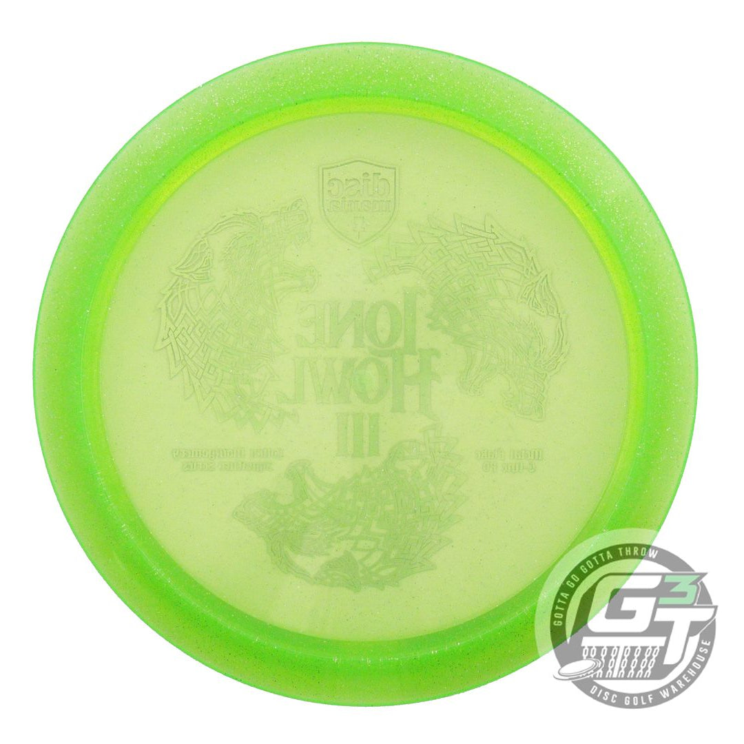 NOS DiscMania LONE HOWL 3 Metal Flake C-Line PD 173g Lime Driver Golf Disc