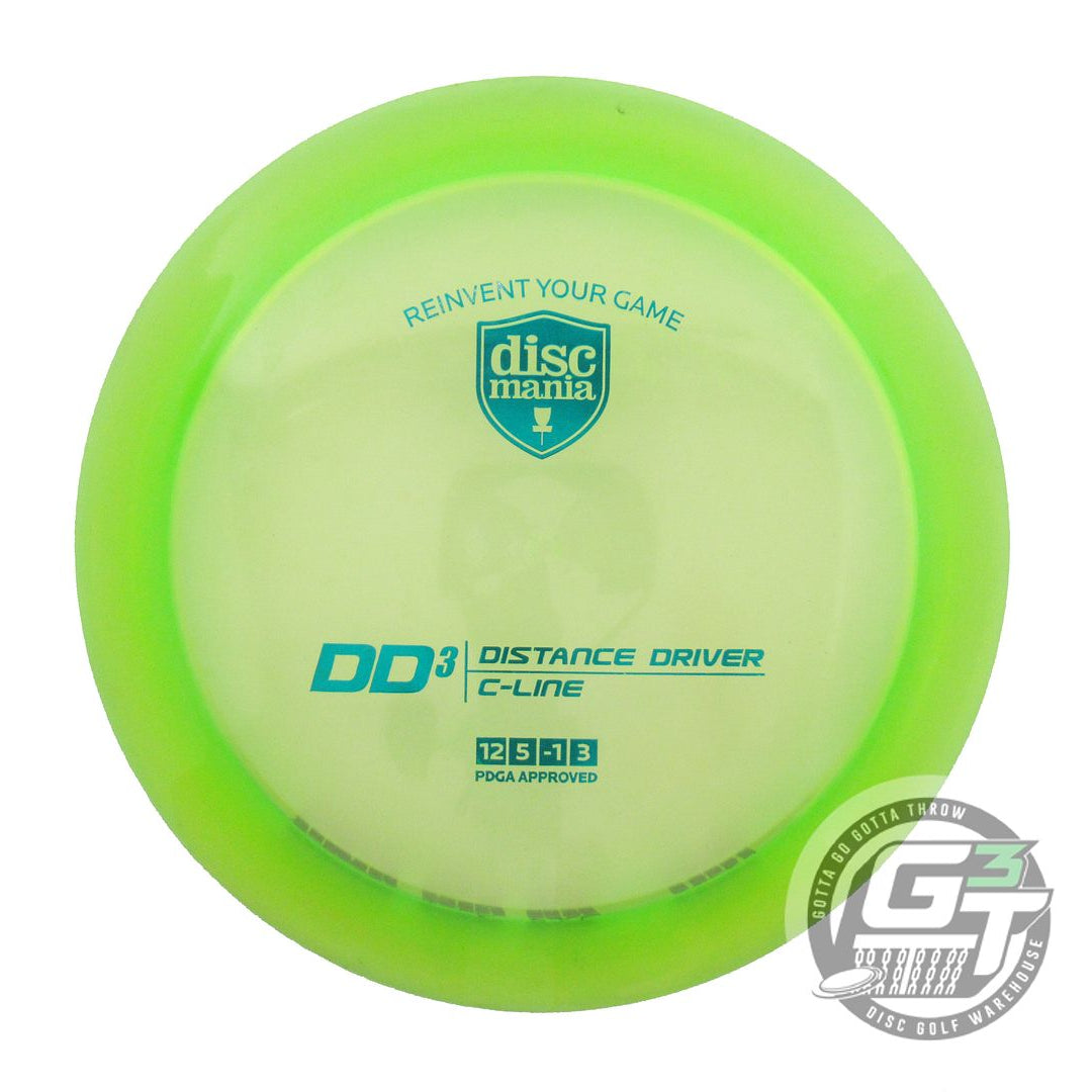USED DiscMania C-Line DD3 173g Lime Teal Foil Distance Driver Golf Disc