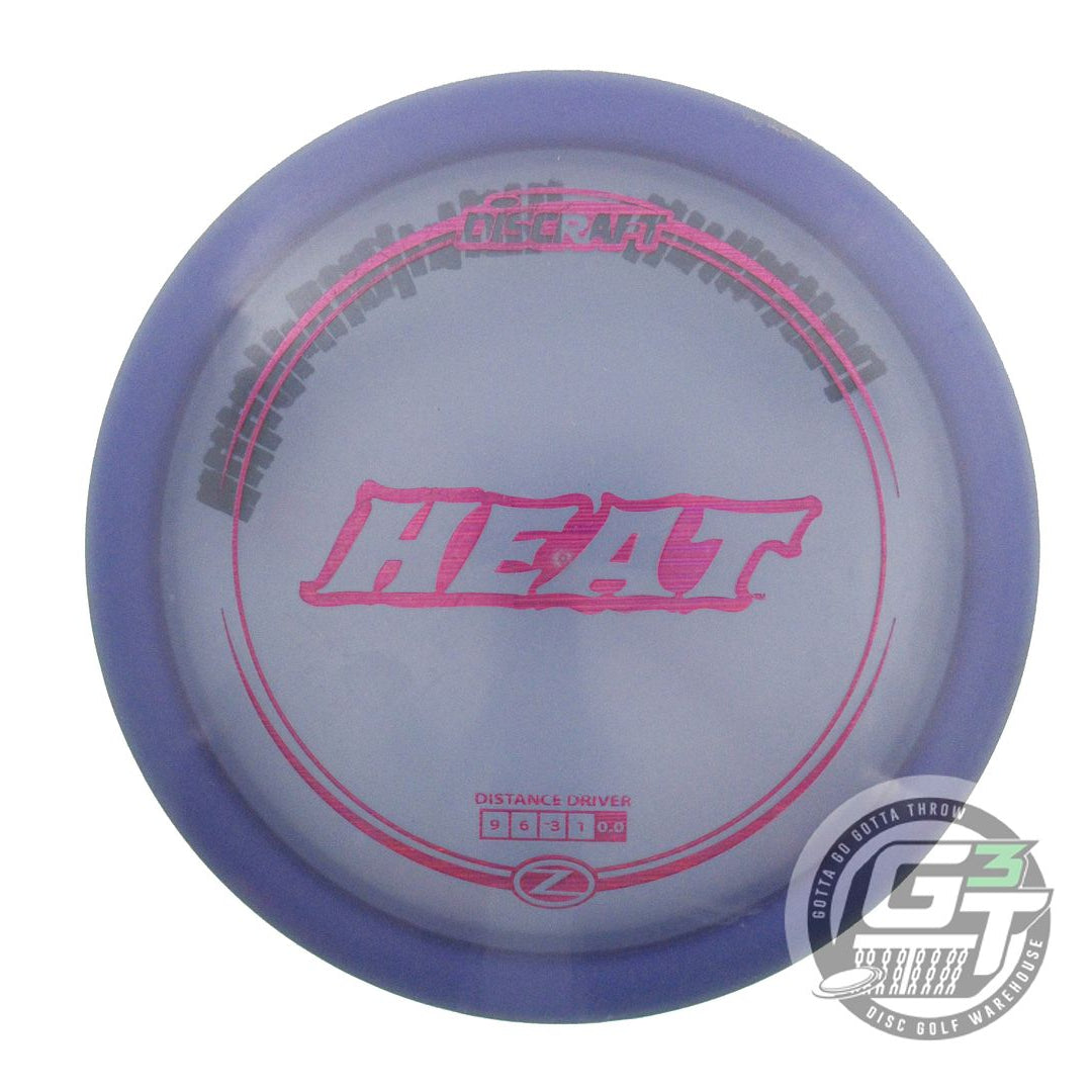 USED Discraft Z Heat 179g Purple Purple Laser Foil Distance Driver Golf Disc