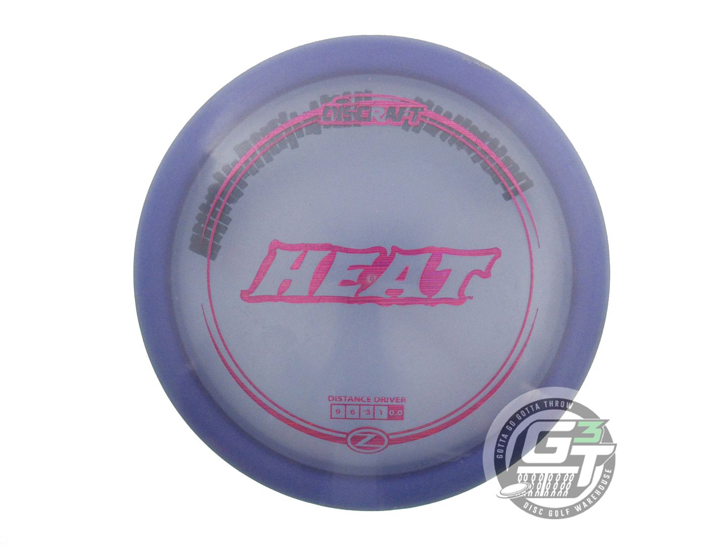 USED Discraft Z Heat 179g Purple Purple Laser Foil Distance Driver Golf Disc