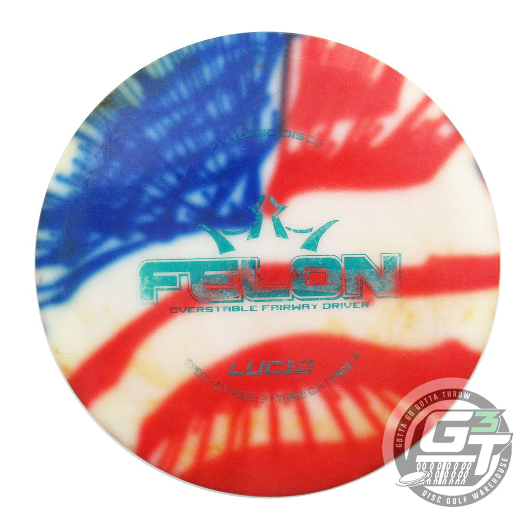 USED Dynamic Discs MyDye Lucid Felon 175g Flag Fairway Driver Golf Disc