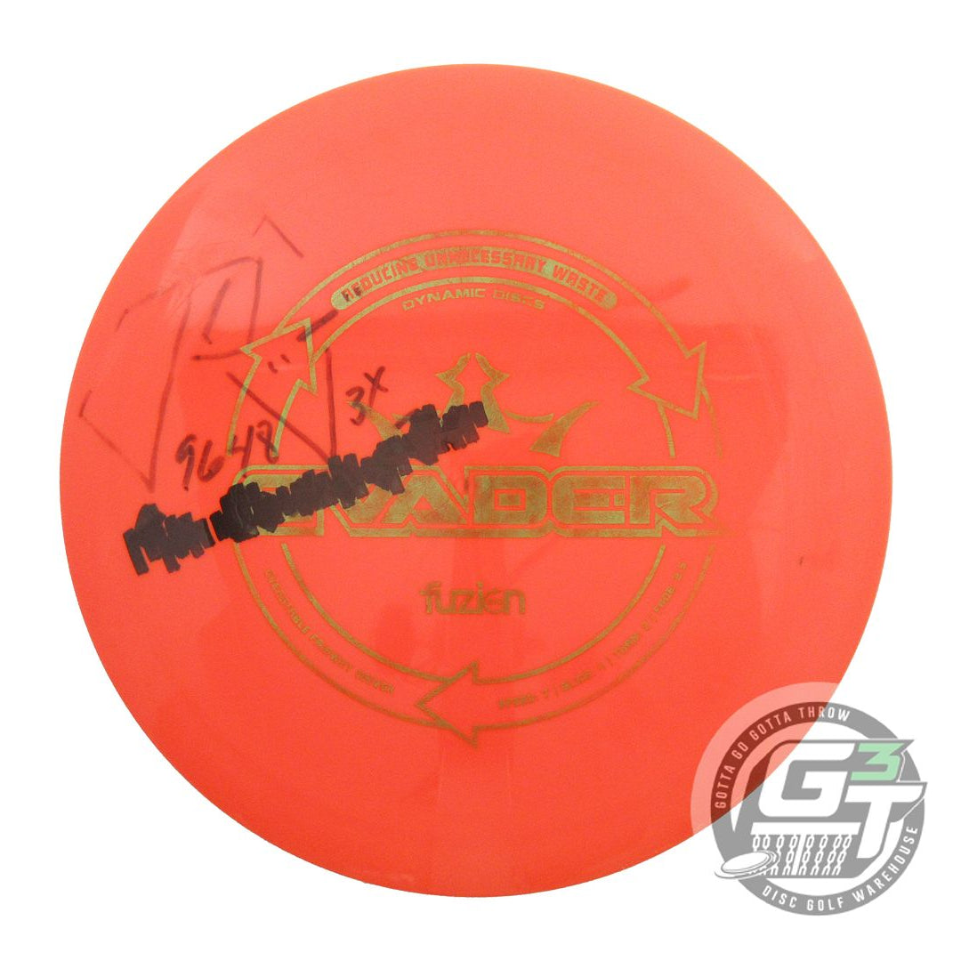 USED Dynamic Discs BioFuzion Evader 174g Orange Lime Foil Fairway Driver Disc