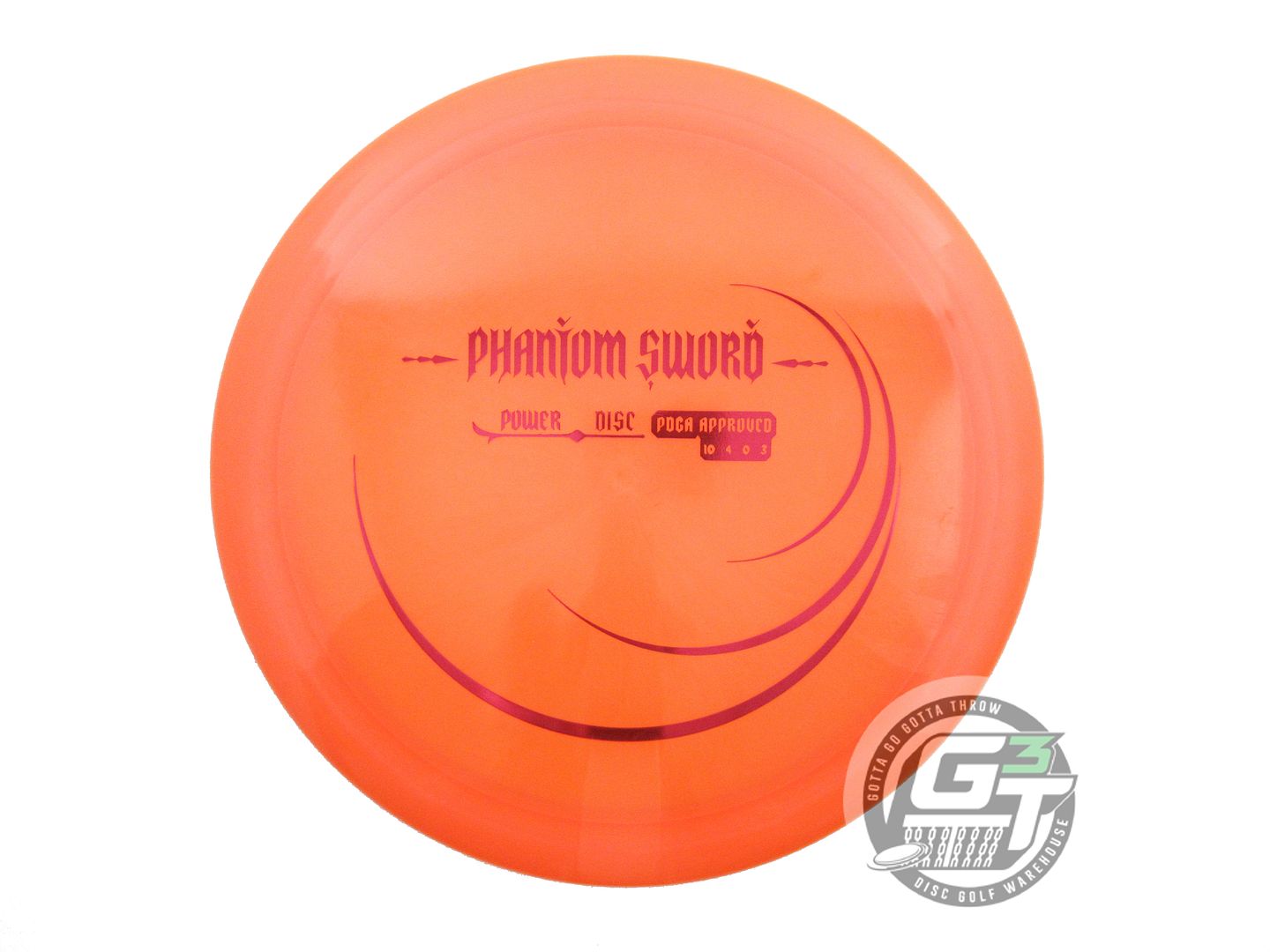 USED Innova Champion PHANTOM SWORD 175g Orange Red Foil Distance Driver Disc