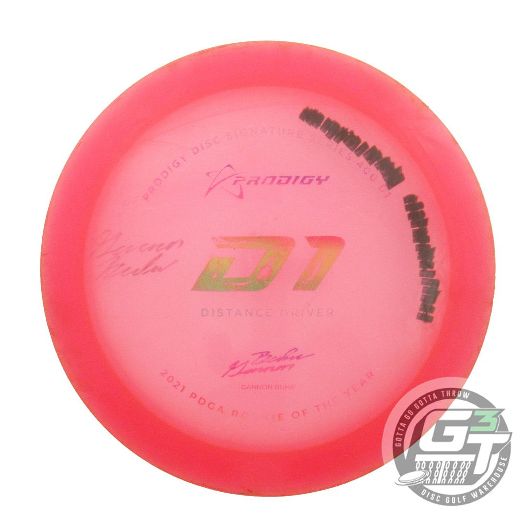 USED Prodigy Discs 400 D1 174g Pink Rainbow Foil Distance Driver Golf Disc
