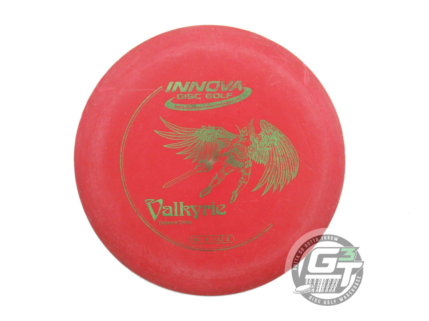 USED Innova DX Valkyrie 171g Red Green Foil Distance Driver Golf Disc