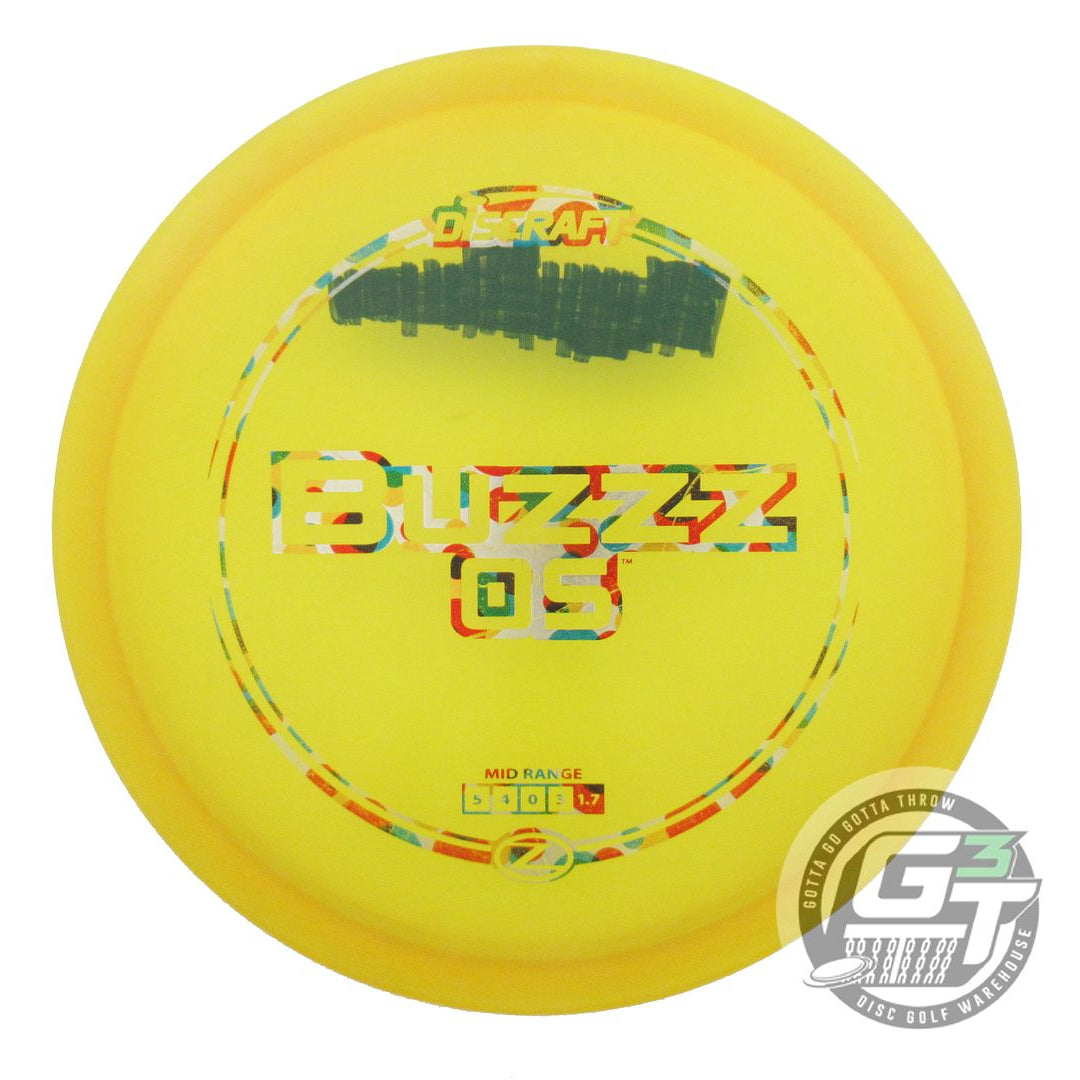 USED Discraft Z Buzzz OS 170g Yellow Wonder Bread Foil Midrange Golf Disc