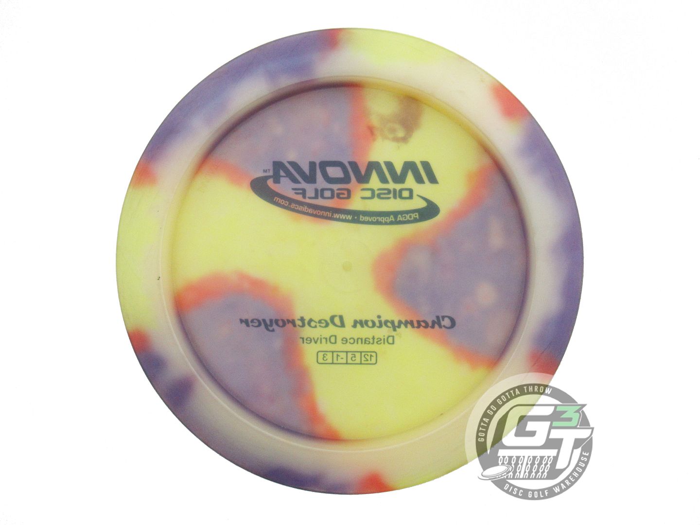 USED Innova I-DYE Champion Destroyer 174g Pinwheel Distance Driver Golf Disc