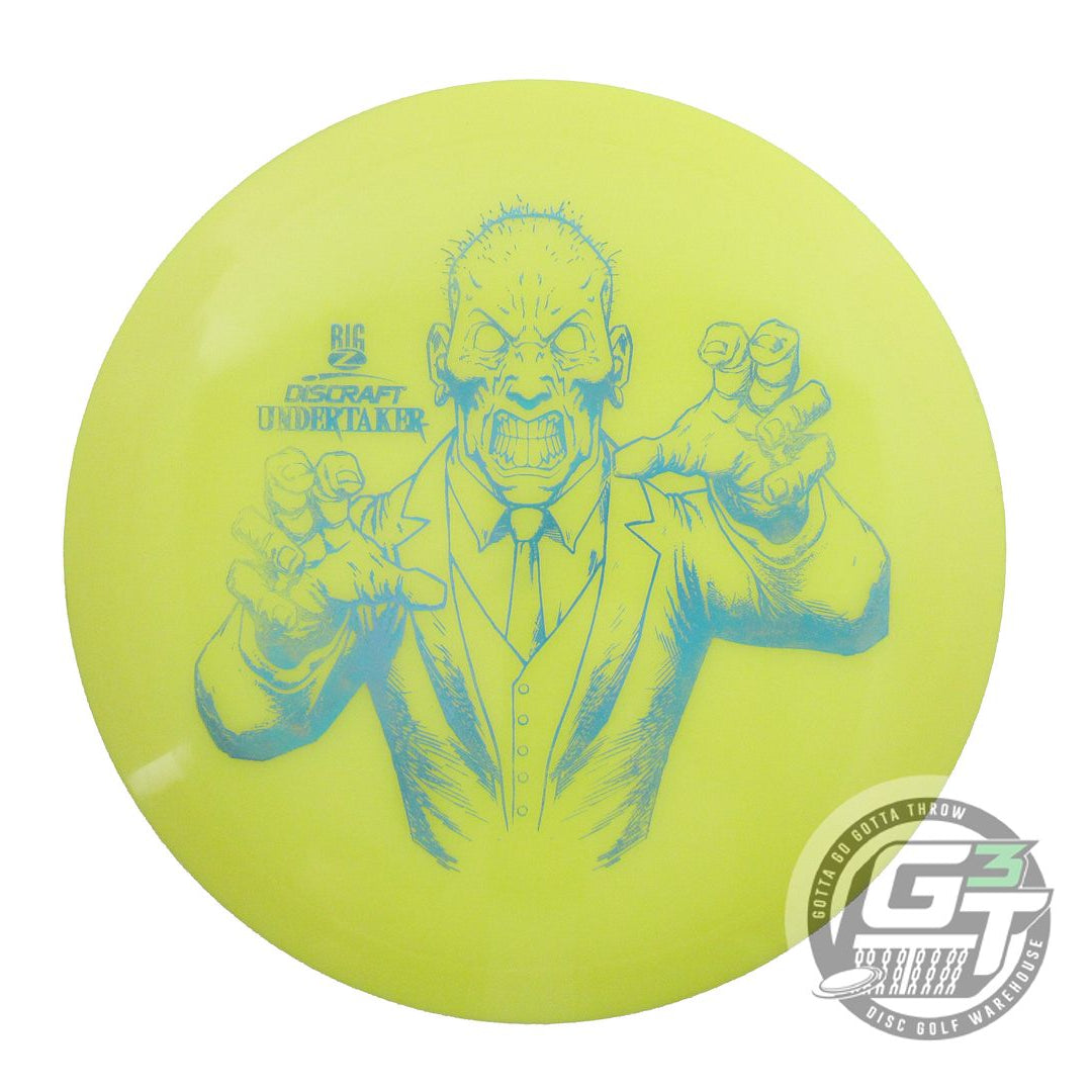 USED Discraft Big Z Undertaker 174g Yellow Blue Holo Foil Distance Driver Disc