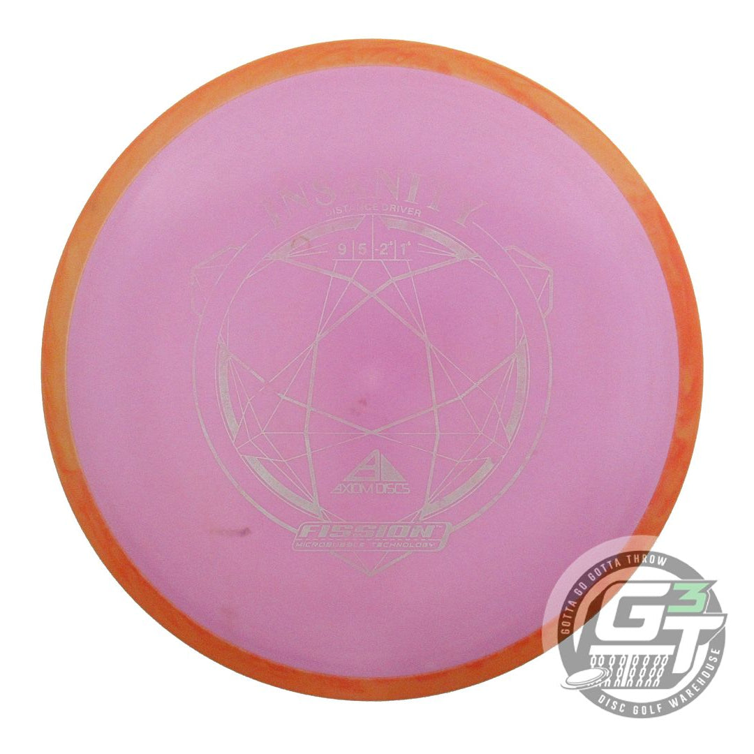 USED Axiom Discs Fission Insanity 170g Lilac Orange Rim Distance Driver Disc