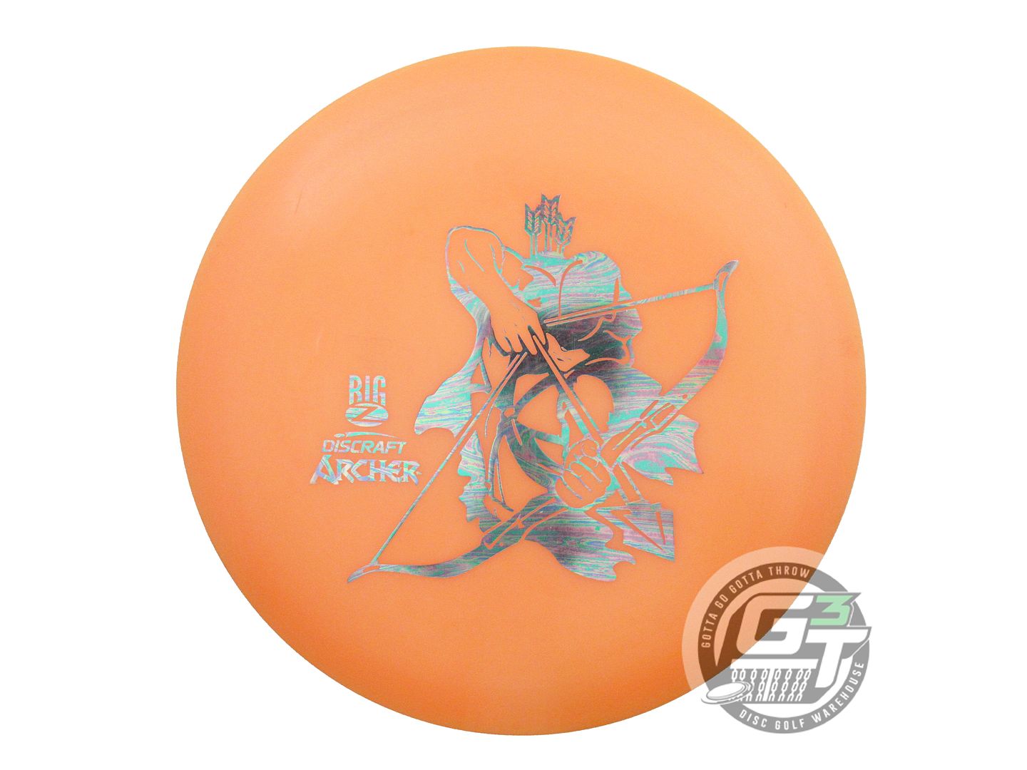 USED Discraft Big Z Archer 176g Orange Oil Slick Foil Fairway Driver Golf Disc