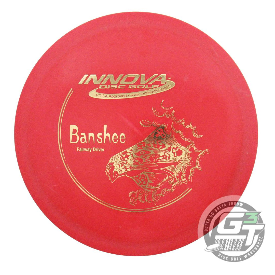 USED Innova DX Banshee 175g Red Gold Foil Fairway Driver Golf Disc