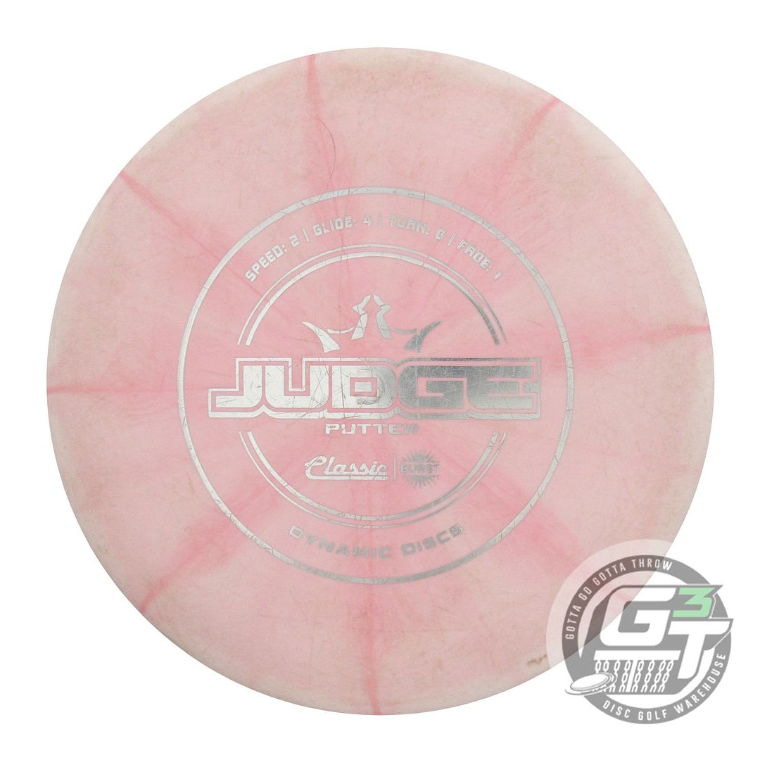 USED Dynamic Discs Classic Blend Judge 173g Pink Silver Foil Putter Golf Disc