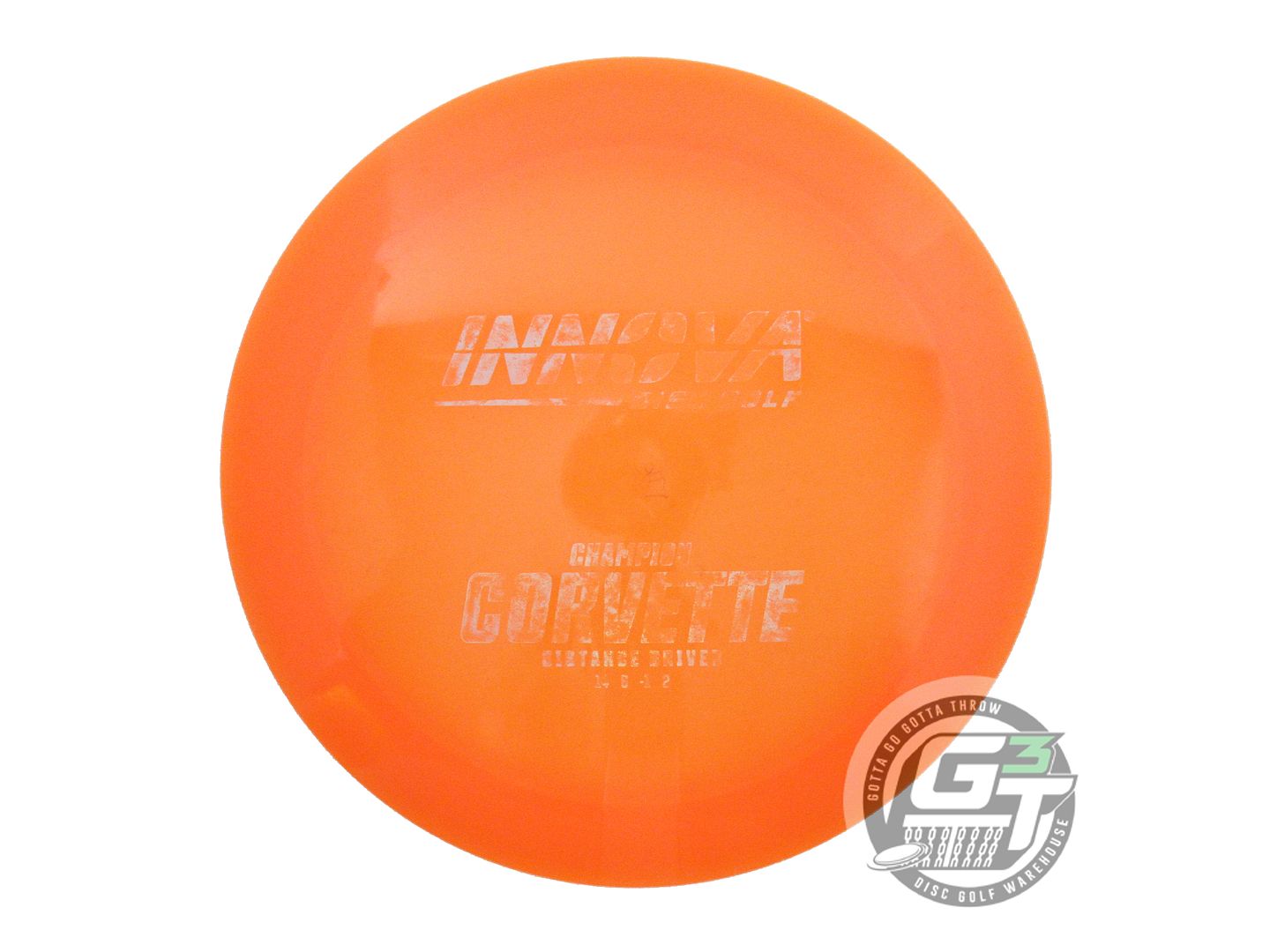 USED Innova Champion Corvette 176g Orange Wiped Stamp Distance Driver Golf Disc