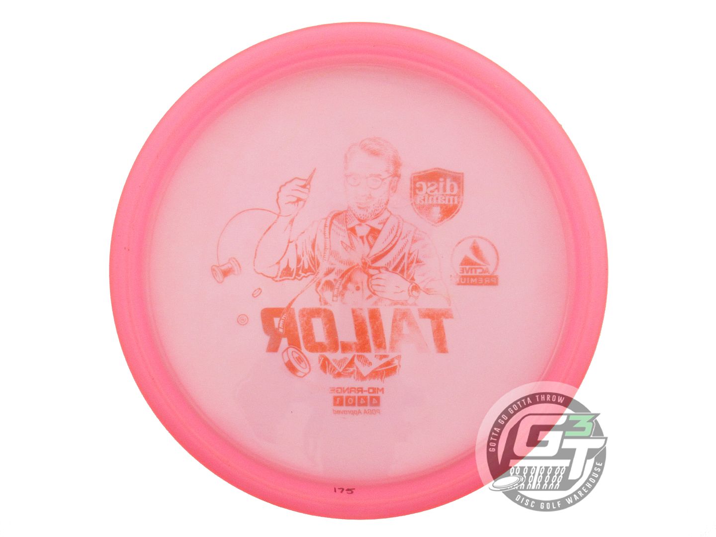 USED DiscMania Active Premium Tailor 175g Pink Orange Foil A Midrange Golf Disc