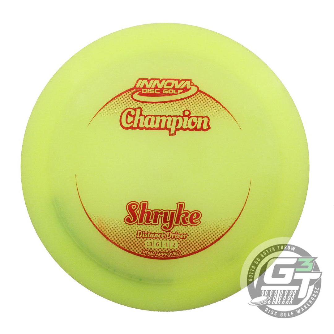 USED Innova Champion Shryke 176g Yellow Red Foil Distance Driver Golf Disc