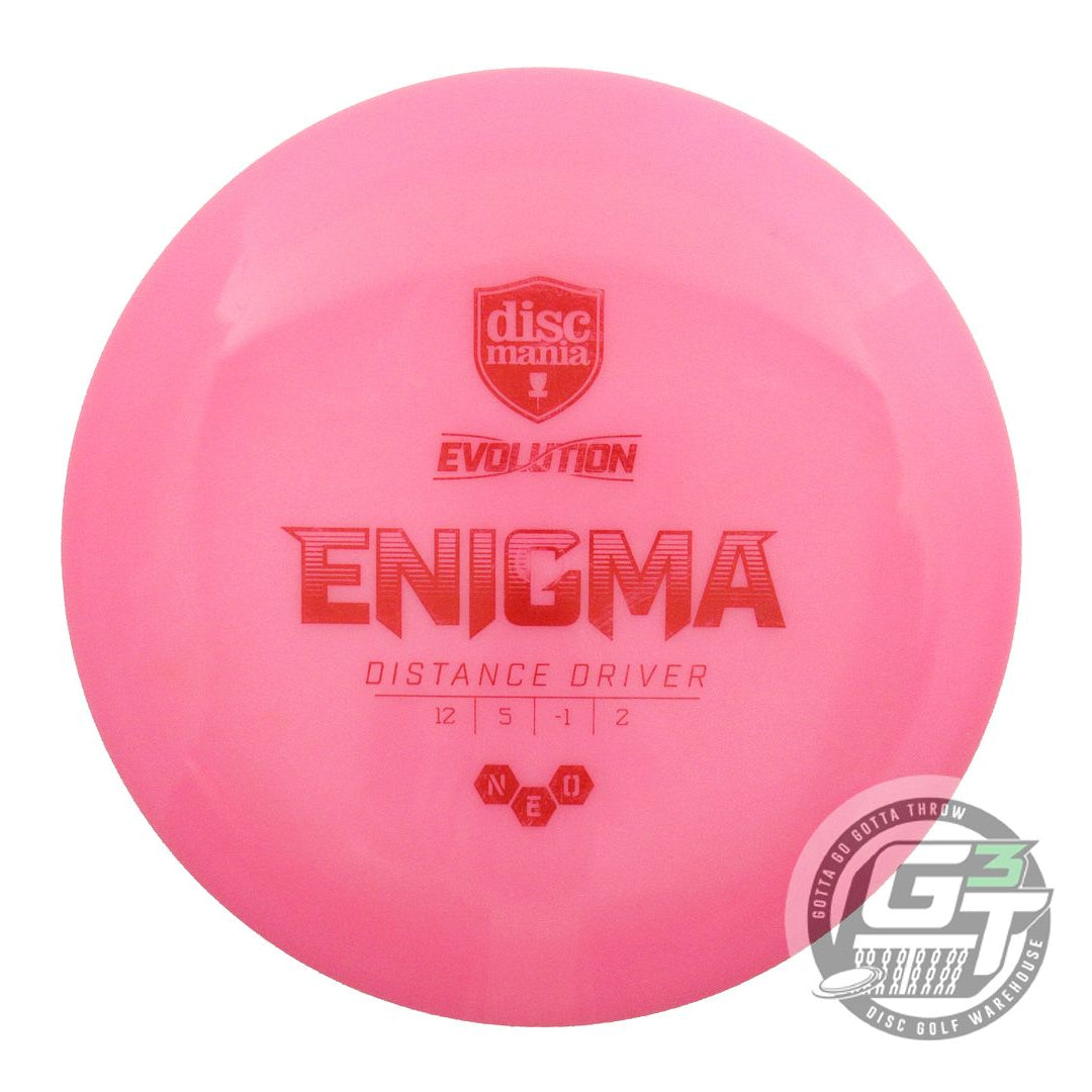 USED DiscMania Neo Enigma 175g Pink Red Foil Distance Driver Golf Disc