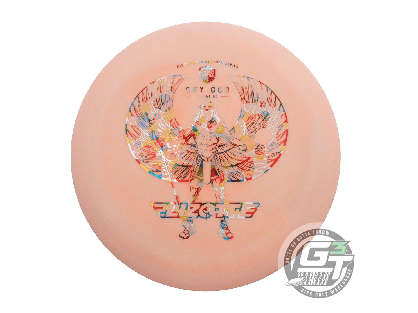 USED DiscMania SKY GOD P-Line P2 167g Peach Wonder Bread Foil Putter Golf Disc