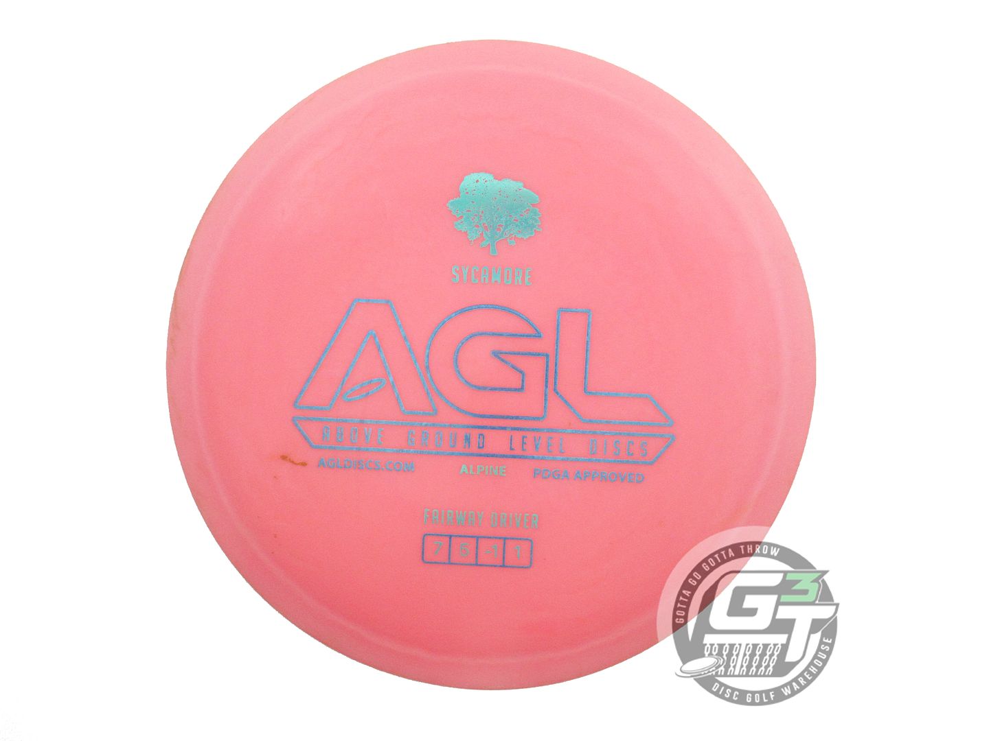 USED Above Ground Level Alpine Sycamore 170g Pink Fairway Driver Golf Disc