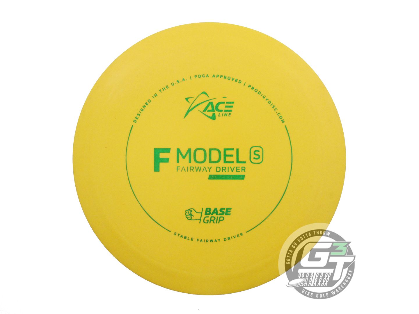 USED Prodigy Discs Base Grip F Model S 175g Yellow Fairway Driver Golf Disc