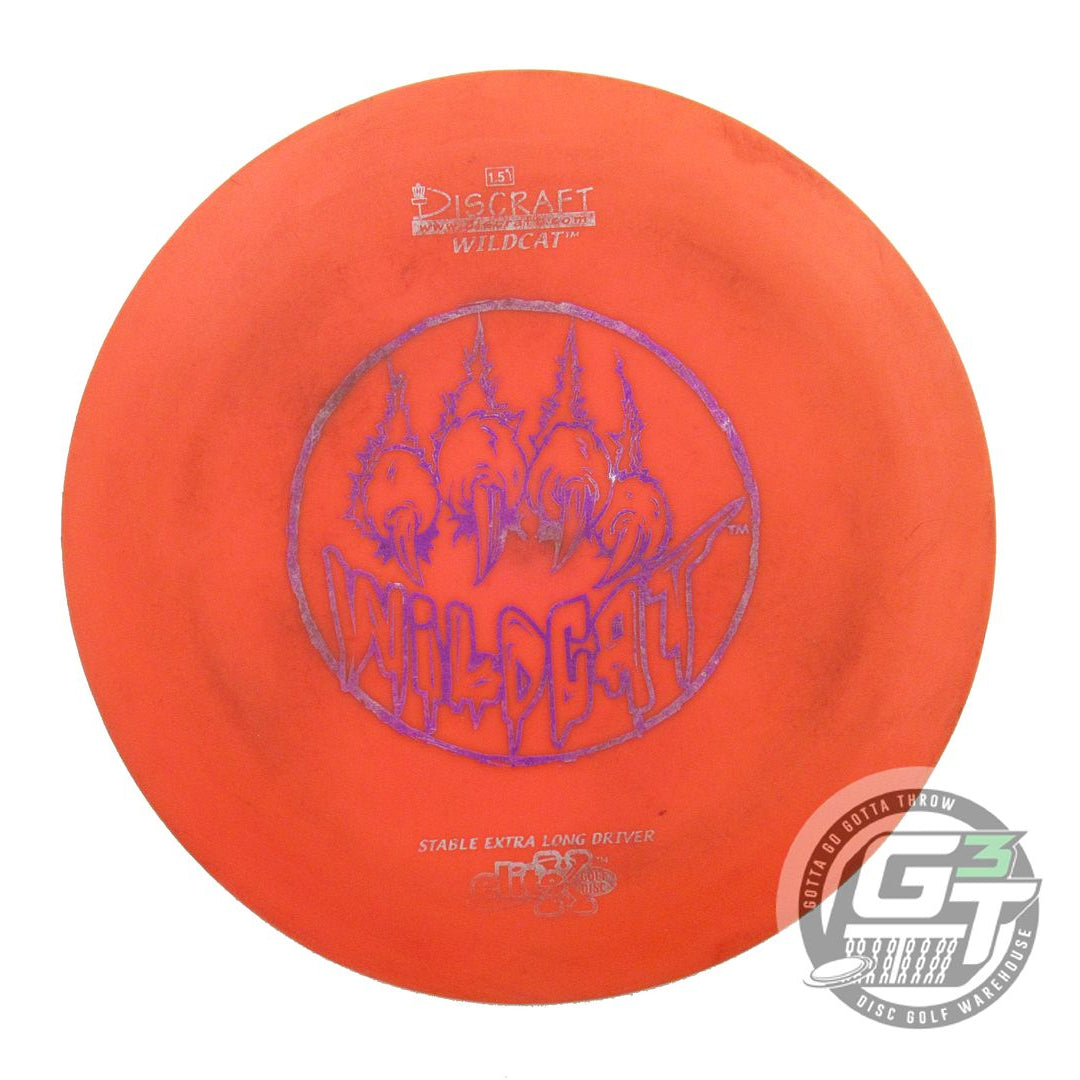 USED Discraft Elite X Wildcat 176g Orange Purple Foil OOP Distance Driver Disc