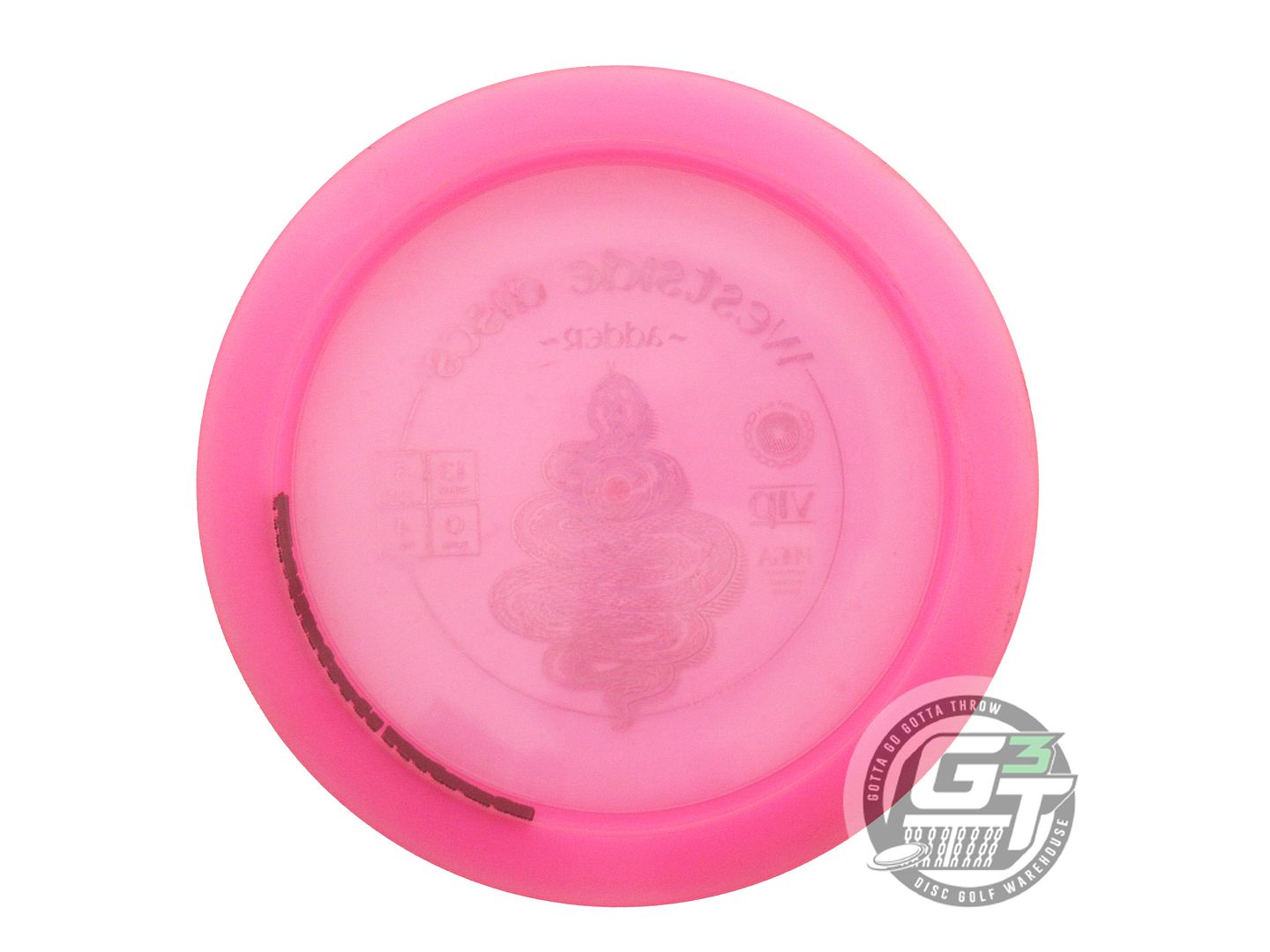 USED Westside Discs VIP Adder 173g Pink Gold Foil Distance Driver Golf Disc