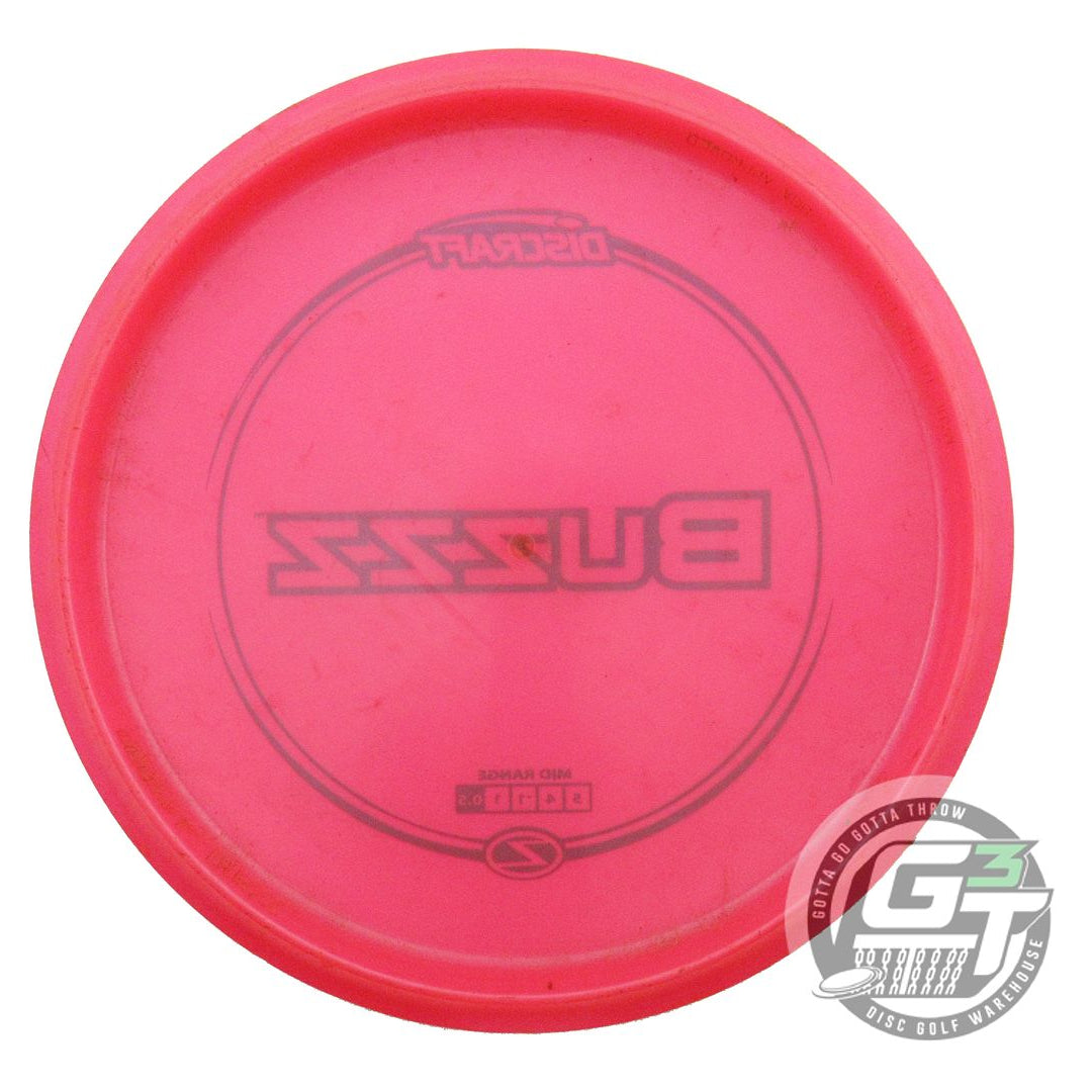 USED Discraft Z Buzzz 176g Pink Black Stamp Midrange Golf Disc