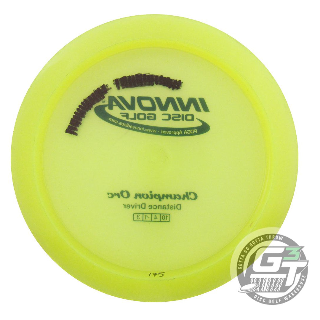 USED Innova Champion Orc 175g Yellow Black Stamp Distance Driver Golf Disc