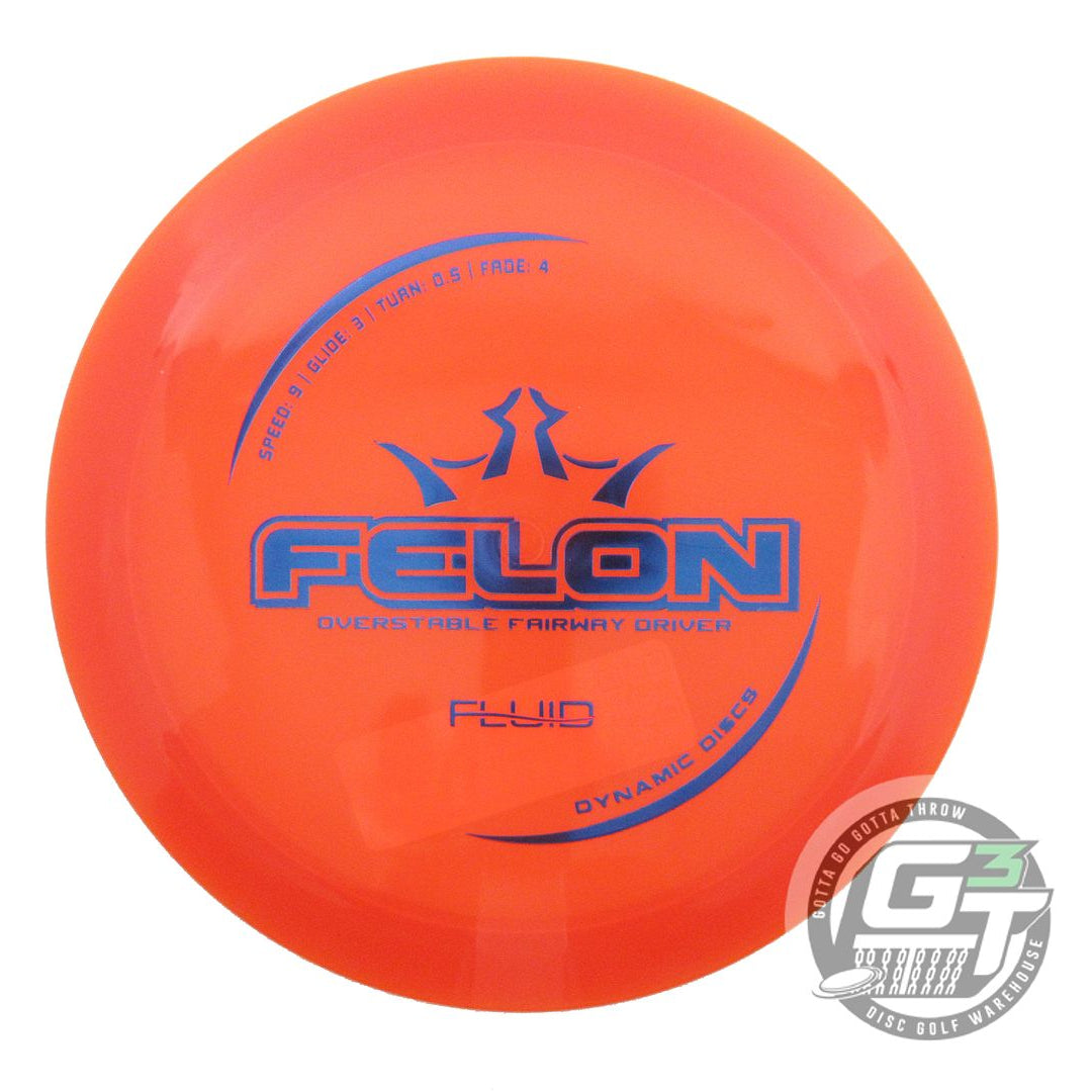 Dynamic Discs Fluid Felon Fairway Driver Golf Disc (Individually Listed)