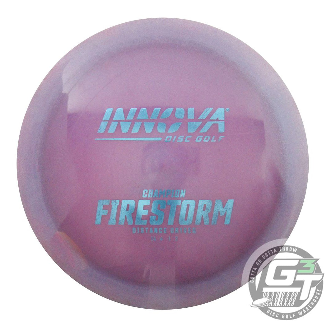 USED Innova Champion Firestorm 172g Purple Aqua Foil Distance Driver Golf Disc