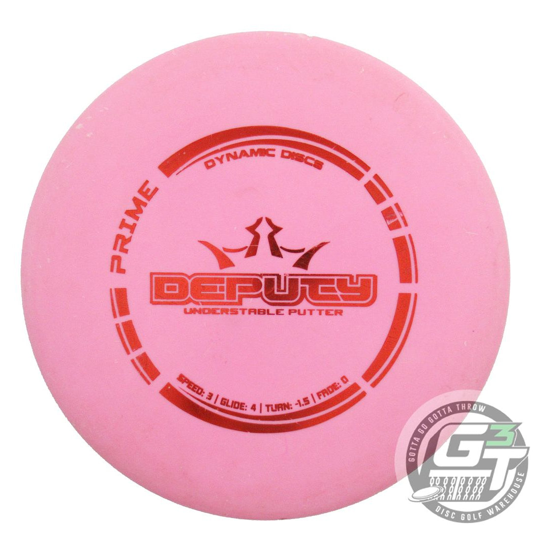 USED Dynamic Discs Prime Deputy 176g Pink Red Foil Putter Golf Disc