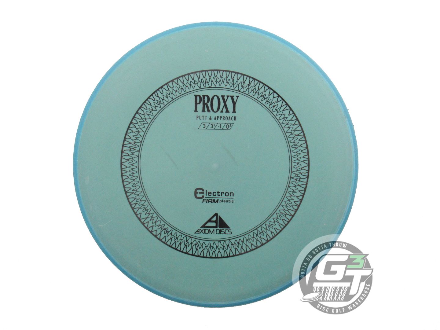 USED Axiom Discs Electron Firm Proxy 174g Green Teal Rim Putter Golf Disc